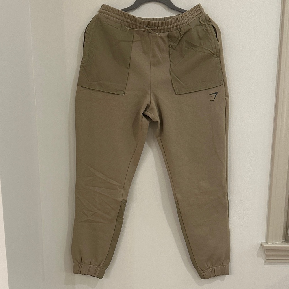 Women's Tan Jogger Gymshark Pants never worn